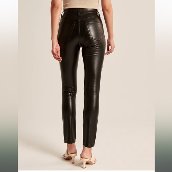 Abercrombie and Fitch Vegan Leather Skinny Pants - Picture 3 of 6